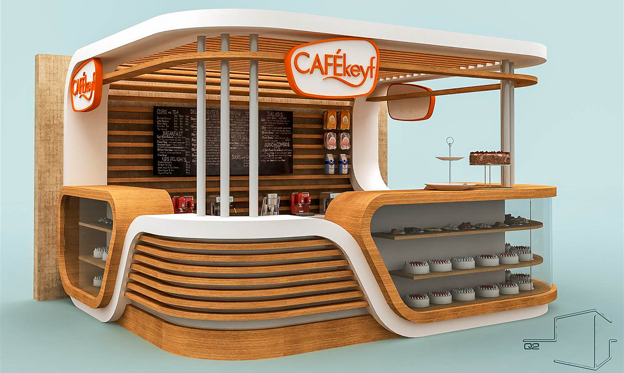 Cafekeyf Standları Kiosk Tasarımı Kutu Mimarlık